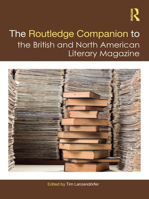 cover image of The Routledge Companion to the British and North American Literary Magazine